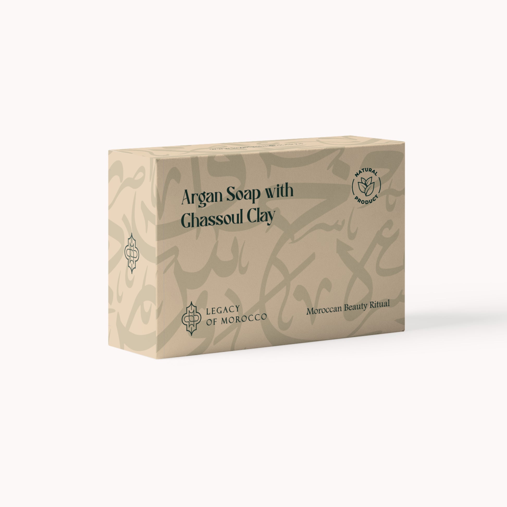 Natural argan soap with Ghassoul Clay 100g
