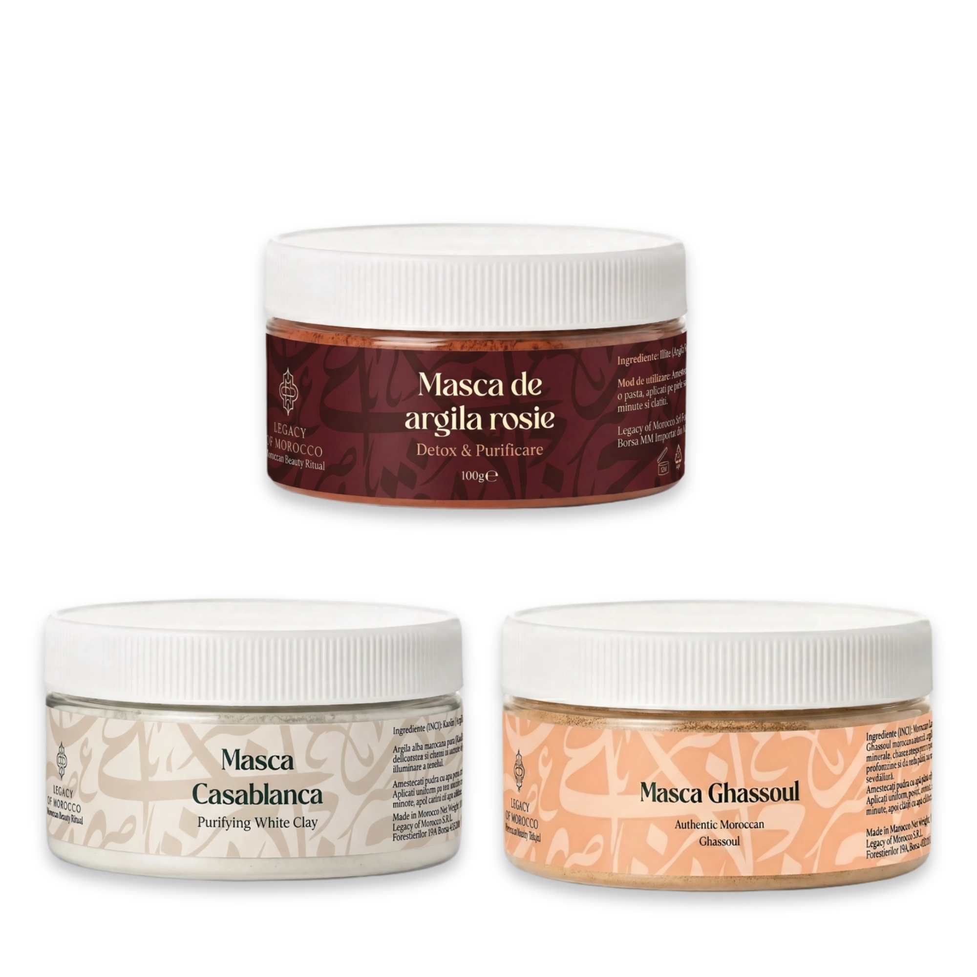 Clay ritual trio